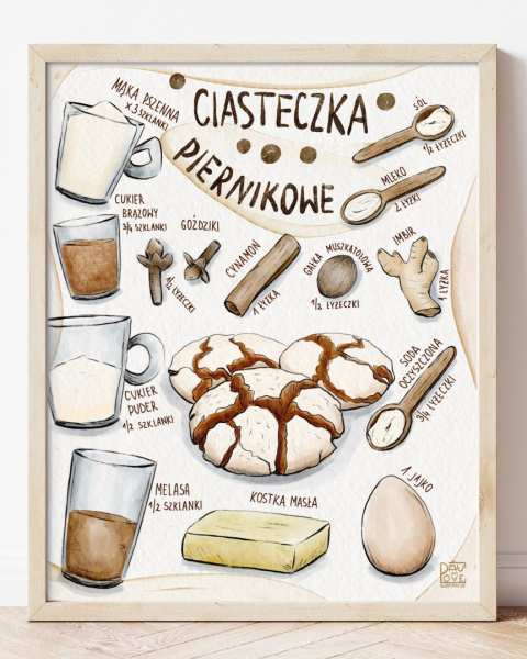 Plakat Ciasteczka piernikowe - zdjęcie główne w rozmiarze 20x25