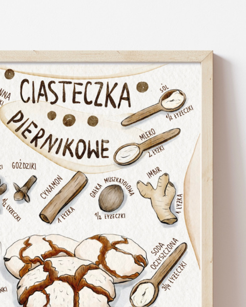 Plakat Ciasteczka piernikowe - zdjęcie trzecie w rozmiarze 20x25