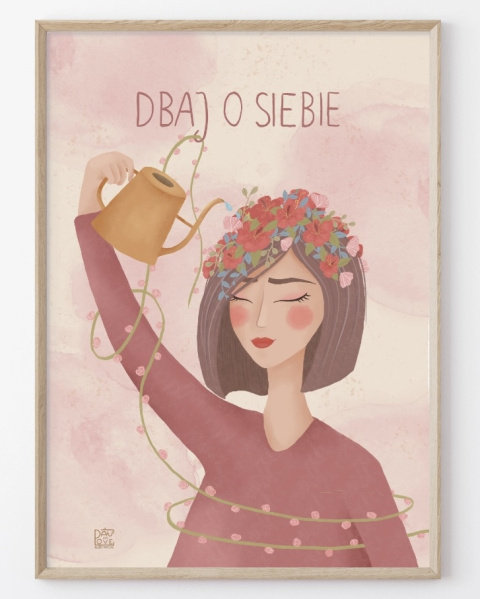 Plakat Dbaj o siebie - zdjęcie głowne w rozmiarze A4 Plakat Dbaj o siebie - zdjęcie głowne w rozmiarze A4