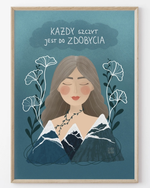 Plakat Każdy szczyt jest do zdobycia - zdjęcie główne w rozmiarze A3 Plakat Każdy szczyt jest do zdobycia - zdjęcie główne w rozmiarze A3