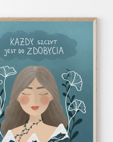 Plakat Każdy szczyt jest do zdobycia - zdjęcie trzecie w rozmiarze A3 Plakat Każdy szczyt jest do zdobycia - zdjęcie trzecie w rozmiarze A3