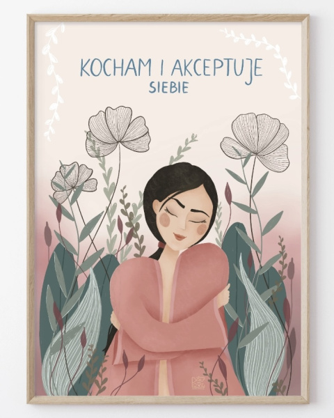 Plakat kocham i akceptuję siebie - zdjęcie główne w rozmiarze A3 Plakat kocham i akceptuję siebie - zdjęcie główne w rozmiarze A3