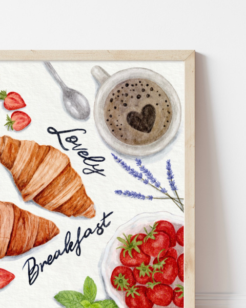 Plakat Lovely Breakfast zdjęcie trzecie w rozmiarze 40x40 Plakat Lovely Breakfast zdjęcie trzecie w rozmiarze 40x40