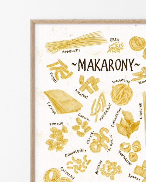 Plakat Makarony - zdjęcie trzecie w rozmiarze A3
