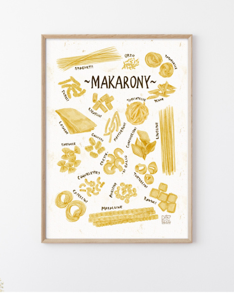 Plakat Makarony - zdjęcie drugie w rozmiarze A3