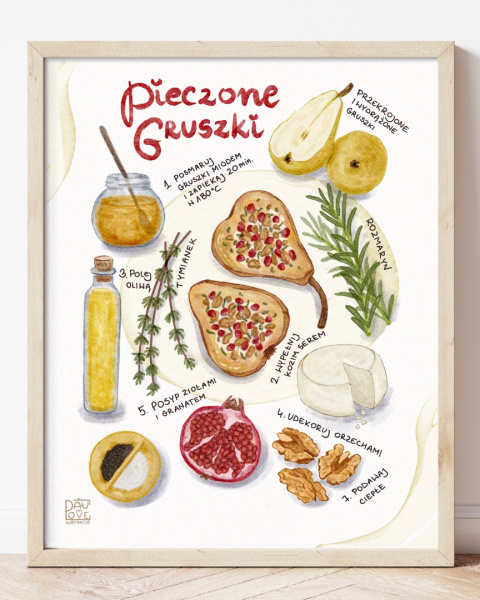 Plakat Pieczone gruszki - zdjęcie główne w rozmiarze 20x25 Plakat Pieczone gruszki - zdjęcie główne w rozmiarze 20x25