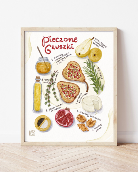 Plakat Pieczone gruszki - zdjęcie drugie w rozmiarze 20x25 Plakat Pieczone gruszki - zdjęcie drugie w rozmiarze 20x25