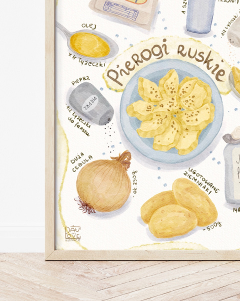 Plakat Pierogi ruskie - zdjęcie trzecie w rozmiarze 20x25 Plakat Pierogi ruskie - zdjęcie trzecie w rozmiarze 20x25