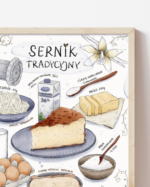 Plakat Sernik tradycyjny - zdjęcie trzecie w rozmiarze 40x50 Plakat Sernik tradycyjny - zdjęcie trzecie w rozmiarze 40x50
