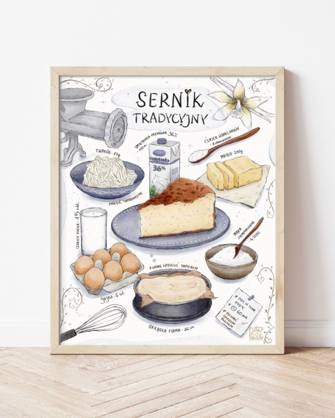Plakat Sernik tradycyjny - zdjęcie drugie w rozmiarze 20x25 Plakat Sernik tradycyjny - zdjęcie drugie w rozmiarze 20x25