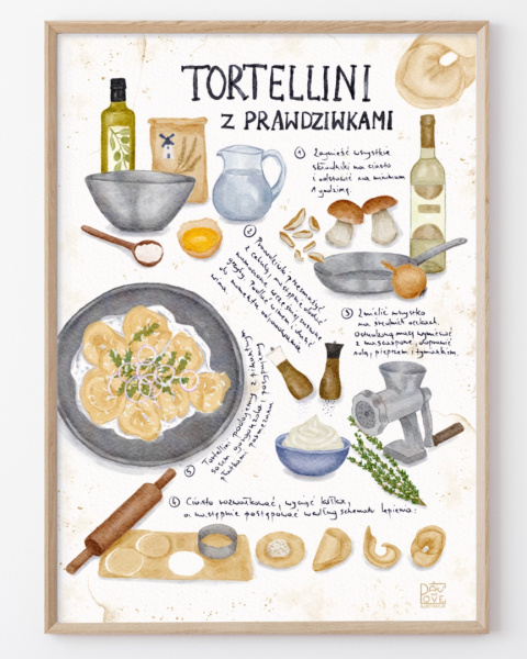 Plakat Tortellini z prawdziwkami - zdjęcie główne w rozmiarze A4 Plakat Tortellini z prawdziwkami - zdjęcie główne w rozmiarze A4