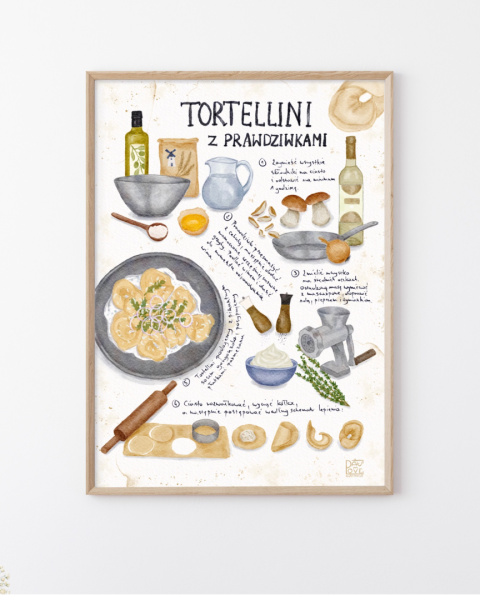 Plakat Tortellini z prawdziwkami - zdjęcie drugie w rozmiarze A4 Plakat Tortellini z prawdziwkami - zdjęcie drugie w rozmiarze A4